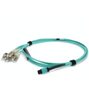 AddOn Networks ADD-MPO-4LC0-5M5OM4LZ InfiniBand/fibre optic cable 2 m 8x LC LOMM Aqua colour