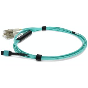 AddOn Networks ADD-MPO-4LC0-5M5OM4LZ InfiniBand/fibre optic cable 2 m 8x LC LOMM Aqua colour