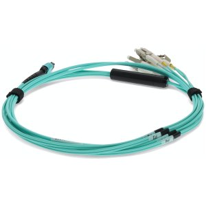 AddOn Networks ADD-MPO-4LC0-5M5OM4LZ InfiniBand/fibre optic cable 2 m 8x LC LOMM Aqua colour