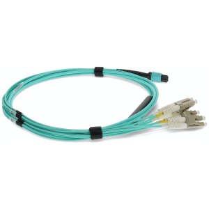 AddOn Networks ADD-MPO-4LC0-5M5OM4LZ InfiniBand/fibre optic cable 2 m 8x LC LOMM Aqua colour