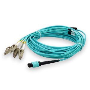 AddOn Networks ADD-MPO-4LC20M5OM4P InfiniBand/fibre optic cable 20 m 8x LC LOMM Aqua colour