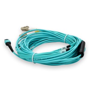 AddOn Networks ADD-MPO-4LC20M5OM4P InfiniBand/fibre optic cable 20 m 8x LC LOMM Aqua colour