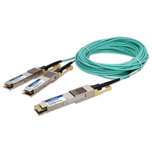 AddOn Networks ADD-Q4AR2Q56MX-O10M InfiniBand/fibre optic cable 10 m QSFP-DD 2x QSFP56 AOC Aqua colour