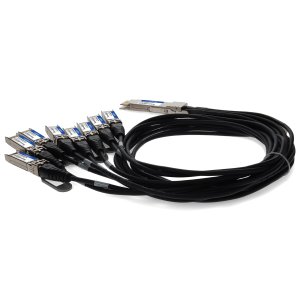 AddOn Networks Arista Networks to Cisco Compatible TAA 200GBase-CU QSFP-DD 200G to 8xSFP28 Direct Attach Cable (Passive Twinax, 2.5m)