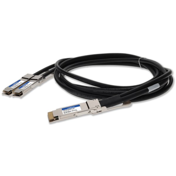 AddOn Networks Cisco QDD-400G-CU1-5M to Mellanox MCP7H60-W001AR30 Compatible TAA 400GBase-CU QSFP-DD 400G to 2xQSFP56 200G PAM-4 Direct Attach Cable (Passive Twinax, 1m)