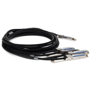 AddOn Networks Juniper Networks QDD-4X100G-2P5M to Mellanox MCP7F60-W02AR26 Compatible TAA 400GBase-CU QSFP-DD 400G to 4xQSFP56 100G PAM-4 Direct Attach Cable (Passive Twinax, 2.5m)