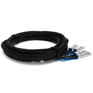 AddOn Networks ADD-QMXSCI-PDAC2M InfiniBand/fibre optic cable 2 m QSFP+ 4x SFP+ DAC Black, Stainless steel