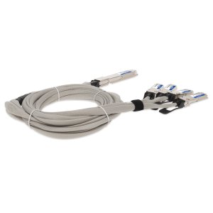 AddOn Networks CAB-O-4Q-400G-1M-AO InfiniBand/fibre optic cable OSFP 4x QSFP56 DAC Grey, Silver