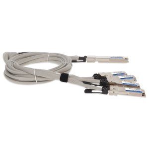 AddOn Networks CAB-O-4Q-400G-1M-AO InfiniBand/fibre optic cable OSFP 4x QSFP56 DAC Grey, Silver