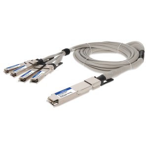 AddOn Networks CAB-O-4Q-400G-2M-AO InfiniBand/fibre optic cable OSFP 4x QSFP56 DAC Grey, Silver