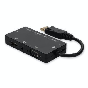 AddOn Networks DP2VGAA-AA video cable adapter 0.2 m DisplayPort VGA + HDMI + DVI Black