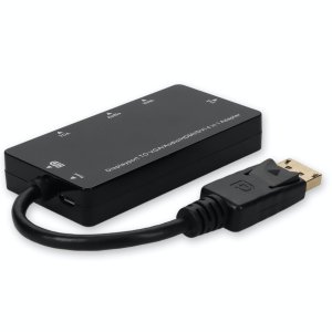 AddOn Networks DP2VGAA-AA video cable adapter 0.2 m DisplayPort VGA + HDMI + DVI Black