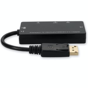AddOn Networks DP2VGAA-AA video cable adapter 0.2 m DisplayPort VGA + HDMI + DVI Black
