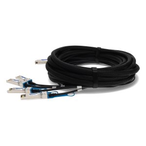 AddOn Networks JNP-QSFP-DACBO-7MA-AO InfiniBand/fibre optic cable 7 m QSFP+ 4x SFP+ DAC Black, Stainless steel