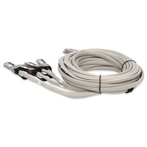 AddOn Networks MSA and TAA 800GBase-CU OSFP to 4xQSFP112 Direct Attach Cable (Passive Twinax, 3m)