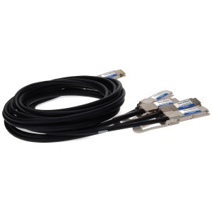 AddOn Networks Arista Networks Compatible TAA 400GBase-CU QSFP-DD 400G to 4xQSFP56 100G PAM-4 Direct Attach Cable (Passive Twinax, 1.5m)