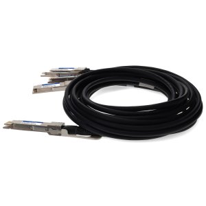 AddOn Networks Cisco QDD-4ZQ100-CU2M Compatible TAA Compliant 400GBase-CU QSFP-DD 400G to 4xQSFP56 100G PAM-4 Direct Attach Cable (Passive Twinax, 2m)