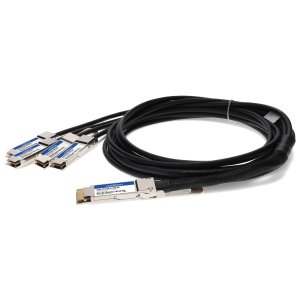 AddOn Networks QDD-4ZQ100-CU3M-AO InfiniBand/fibre optic cable 3 m QSFP-DD 4x QSFP56 DAC Black, Stainless steel