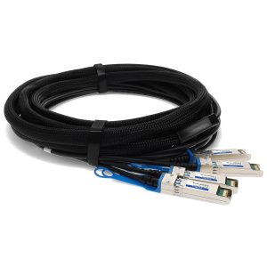 AddOn Networks Alcatel-Lucent Nokia Compatible TAA Compliant 40GBase-CU QSFP+ to 4xSFP+ Direct Attach Cable (Passive Twinax, 5m)