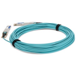 AddOn Networks QSFPDD4-400G-AOC1-5M-AO InfiniBand/fibre optic cable 1.5 m QSFP-DD AOC Turquoise