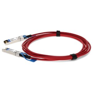 AddOn Networks MSA and TAA Compliant 10GBase-CU SFP+ Red Direct Attach Cable (Passive Twinax, 2m)