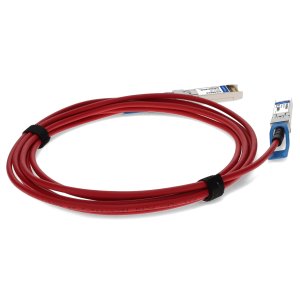 AddOn Networks MSA and TAA Compliant 10GBase-CU SFP+ Red Direct Attach Cable (Passive Twinax, 2m)