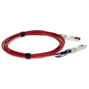 AddOn Networks MSA and TAA Compliant 10GBase-CU SFP+ Red Direct Attach Cable (Passive Twinax, 2m)