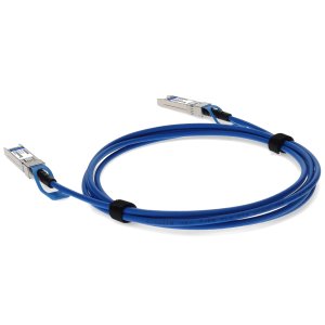 AddOn Networks MSA and TAA Compliant 10GBase-CU SFP+ Blue Direct Attach Cable (Passive Twinax, 3m)