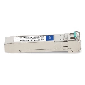 AddOn Networks Mikrotik Compatible TAA 10GBase-BX SFP+ Transceiver (SMF, 1330nmTx/1270nmRx, 20km, LC, DOM, -40 to 85C)