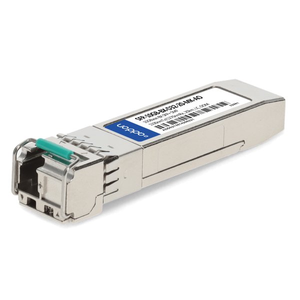 AddOn Networks Mikrotik Compatible TAA 10GBase-BX SFP+ Transceiver (SMF, 1330nmTx/1270nmRx, 20km, LC, DOM)