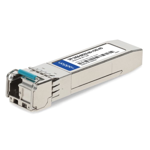 AddOn Networks Ciena Compatible TAA 10GBase-BX SFP+ Transceiver (SMF, 1330nmTx/1270nmRx, 60km, LC, DOM, -40 to 85C)