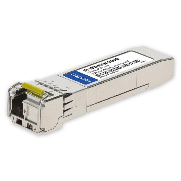 AddOn Networks MSA and TAA 10GBase-BX SFP+ Transceiver (SMF, 1550nmTx/1490nmRx, 100km, LC, DOM)