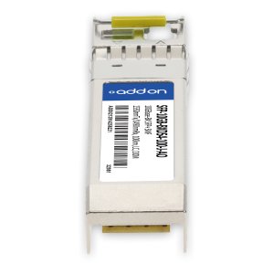 AddOn Networks Juniper Networks Compatible TAA 10GBase-BX SFP+ Transceiver (SMF, 1550nmTx/1490nmRx, 100km, LC, DOM)