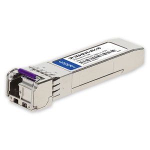 AddOn Networks Cisco Compatible TAA 10GBase-BX SFP+ Transceiver (SMF, 1490nmTx/1550nmRx, 100km, LC, DOM)