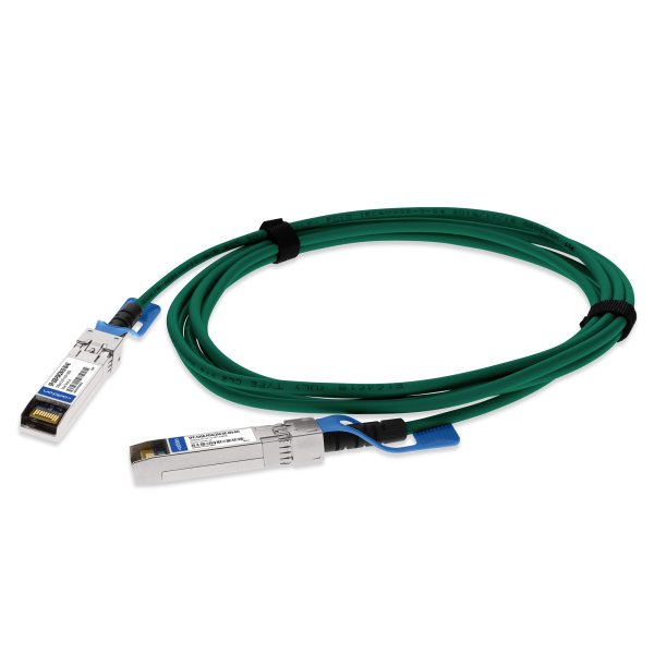 AddOn Networks Dell Compatible TAA 10GBase-CU SFP+ to SFP+ Direct Attach Cable (Passive Twinax, 1m) Green