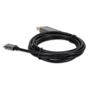 AddOn Networks USBC2DPMMAL-AA video cable adapter 0.2 m USB Type-C DisplayPort Black