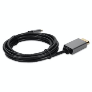 AddOn Networks USBC2DPMMAL-AA video cable adapter 0.2 m USB Type-C DisplayPort Black