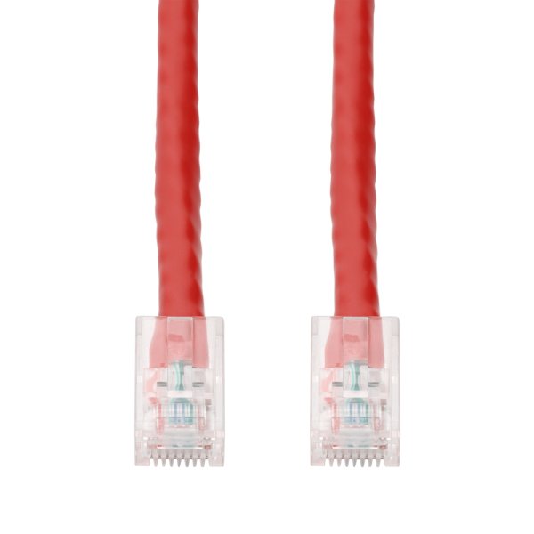 AddOn Networks 12ft Red CAT 6A PVC Ethernet Cable Non-Booted RJ-45 M/M