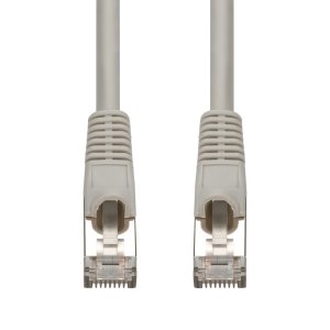 AddOn Networks 12ft Gray CAT 7 Shielded (S/FTP) PVC Ethernet Cable Snagless Bubble Boot RJ-45 M/M