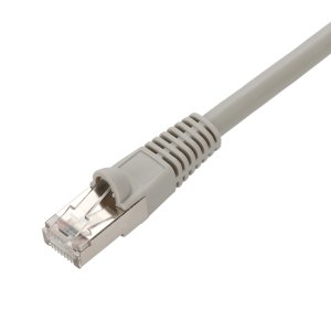 AddOn Networks 12ft Gray CAT 7 Shielded (S/FTP) PVC Ethernet Cable Snagless Bubble Boot RJ-45 M/M