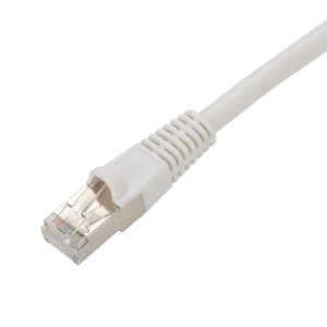 AddOn Networks 12ft White CAT 7 Shielded (S/FTP) PVC Ethernet Cable Snagless Bubble Boot RJ-45 M/M