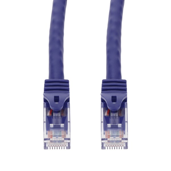 AddOn Networks 14ft Purple CAT 6 PVC Ethernet Cable Snagless Easy Boot RJ-45 M/M