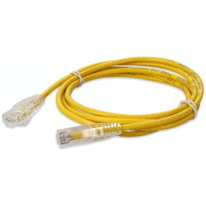AddOn Networks ADD-1-5FSLCAT6A-YW networking cable Yellow 0.46 m Cat6a U/UTP (UTP)