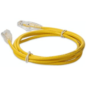 AddOn Networks ADD-1-5FSLCAT6A-YW networking cable Yellow 0.46 m Cat6a U/UTP (UTP)