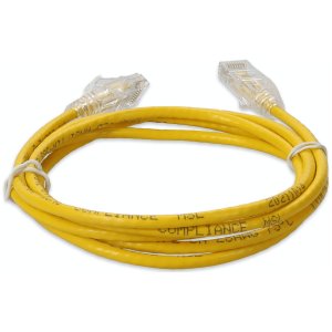 AddOn Networks ADD-1-5FSLCAT6A-YW networking cable Yellow 0.46 m Cat6a U/UTP (UTP)