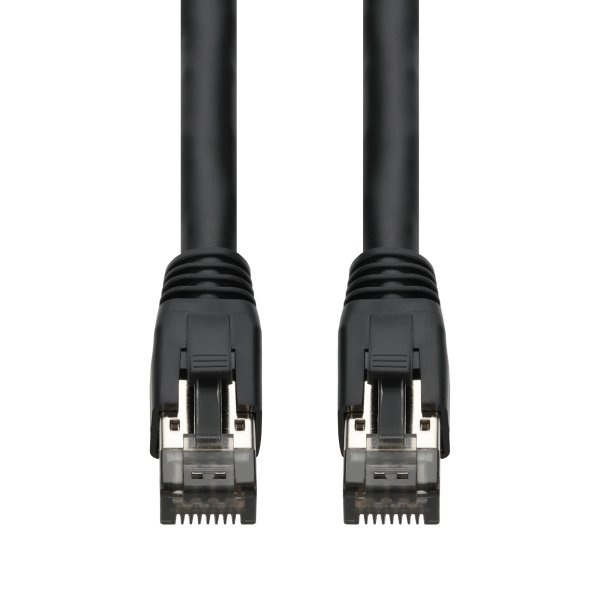 AddOn Networks ADD-1FCAT8-BK networking cable Black 0.3 m Cat8 S/FTP (S-STP)