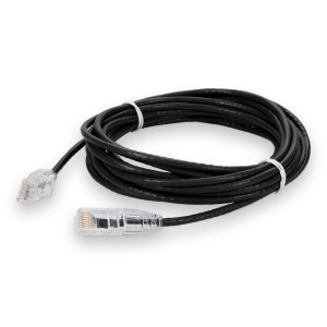 AddOn Networks ADD-35FSLCAT6A-BK networking cable Black 10.67 m Cat6a U/UTP (UTP)
