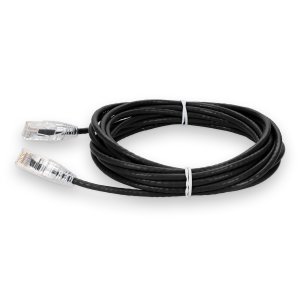 AddOn Networks ADD-35FSLCAT6A-BK networking cable Black 10.67 m Cat6a U/UTP (UTP)