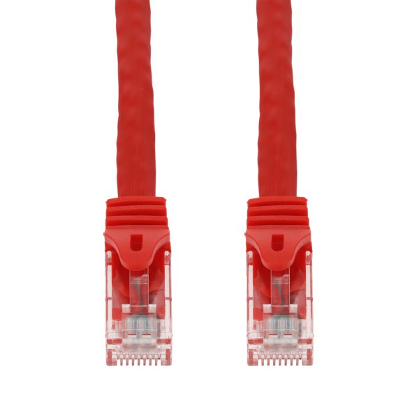 AddOn Networks 4ft Red CAT 6A PVC Ethernet Cable Snagless Easy Boot RJ-45 M/M