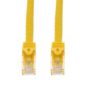 AddOn Networks 4ft Yellow CAT 6A PVC Ethernet Cable Snagless Easy Boot RJ-45 M/M